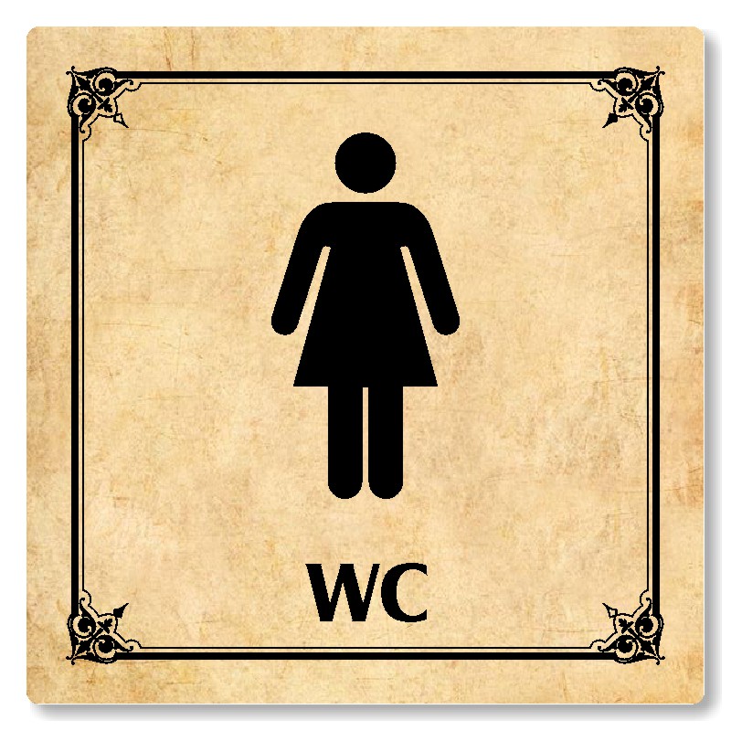 WC ženy, 148x148mm, pergamen, Nebraska
